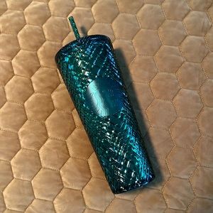 Starbucks 2022 Spring Light Green Jeweled Venti Tumbler